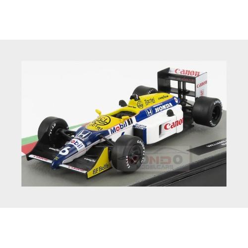 1:43 EDICOLA Williams F1 Honda Fw11B #6 Nelson Piquet Season 1987 World Champion White Blue Yellow FORMULA1AUTOCOL054