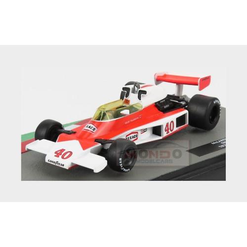 1:43 EDICOLA Mclaren F1 M23 #40 Season 1977 Gilles Villeneuve Orange White FORMULA1AUTOCOL056