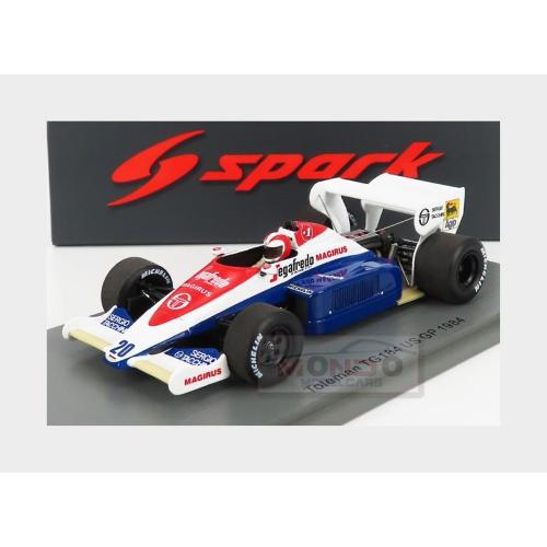 1:43 SPARK Toleman F1 Tg184 #20 Usa Gp 1984 J.Cecotto Blue White Red S2780