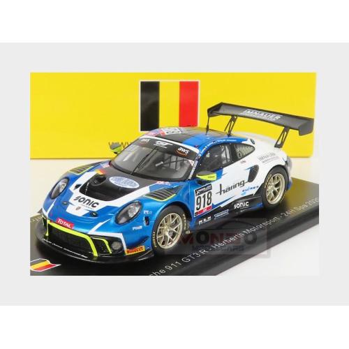 1:43 SPARK Porsche 911 991-2 Gt3 Team Herberth Motorsport #918 24H Spa 2020 J.Haring D.Konstantinou M.Joos M.Seefried Blue White SB404