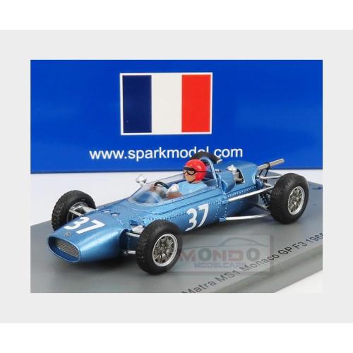 1:43 SPARK Matra Simca F3 Ms1 37 Monaco Gp 1965 J.P.Jaussaud Very Light Blue SF106