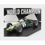 1:43 BRUMM Lotus F1 33 #1 Winner Germany Gp Jim Clark 1965 World Champion With Pilot Figure Driver Figure Green Yellow R592-CH