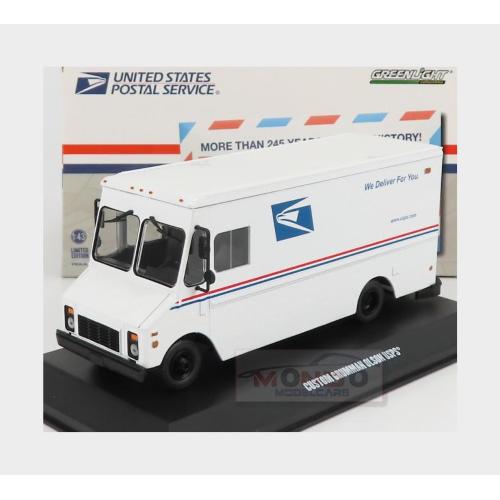 1:43 GREENLIGHT Grumman Olson Llv Truck United States Postal Service Delivery 1993 White GREEN86194