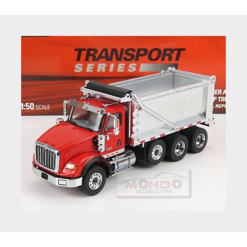 1:50 DM MODELS International Hk620 Truck Cassone Ribaltabile 4-Assi 2010 Red DM71076