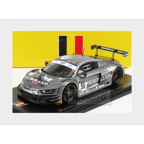 1:43 SPARK Audi R8 Lms Gt3 Team Audi Sport Attempto Racing #55 24H Spa 2020 N.Scholl S.Gachet A.Aka F.Hutchison Matt Grey SB414