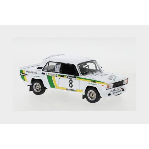 1:43 IXO Lada 2105 Vfts #8 Rally Valasska Zima 1986 V.Blahna P.Schovanek White Green Yellow RAC379B