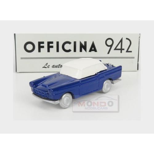 1:76 OFFICINA-942 Fiat 1200 Coupe Carrozzeria Scionieri 1958 Blue White ART2032B