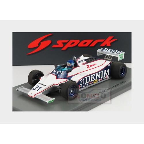 1:43 SPARK Osella F1 Faib Denim #31 San Marino Gp 1981 M.A.Guerra White Blue S7253