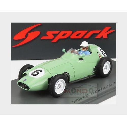 1:43 SPARK Brm F1 P25 #6 2Nd English Gp 1959 S.Moss Light Green S5730