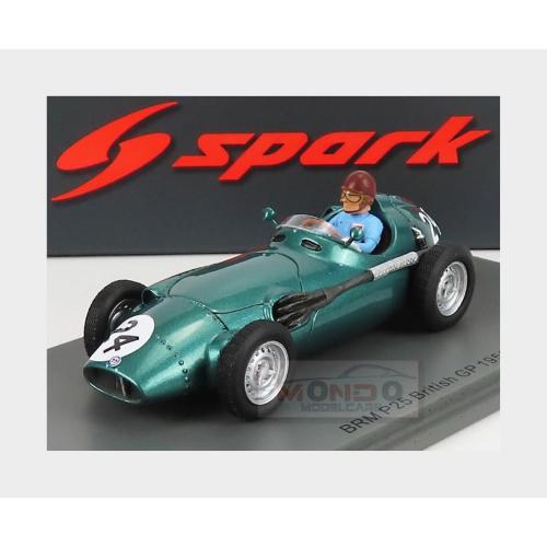 1:43 SPARK Brm F1 P25 #24 English Gp 1956 T.Brooks Green Met S5721