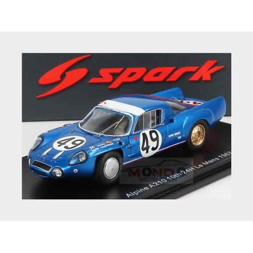 1:43 SPARK Renault Alpine A210 Team Ecurie Savin Calberson #49 24H Le Mans 1967 A.De Cortanze A.Le Guellec Blue S5690