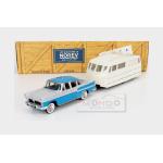 1:43 NOREV Simca Chambord 1958 With Henon Caravan Roulotte 1958 Blue Grey CL5712