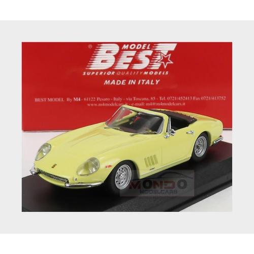 1:43 BEST Ferrari 275 Gtb/4 Nart Spider 1967 Yellow BE9824