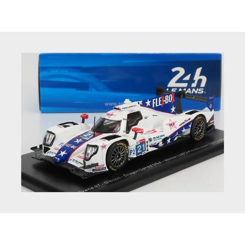 1:43 SPARK Oreca Gibson 07 Gk428 4.2L V8 Team Dragonspeed Usa #21 24H Le Mans 2021 H.Hedman B.Hanley J.P.Montoya White Light Blue S8237