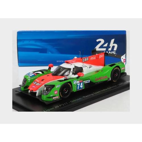 1:43 SPARK Ligier Js P217 Gibson Gk428 4.2L V8 Team India Eurasia Racing #74 24H Le Mans 2021 T.Cloet J.Corbett J.Winslow Green White Red S8257