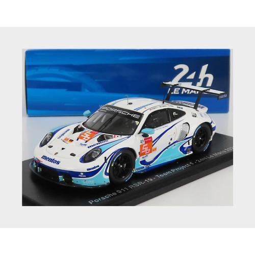 1:43 SPARK Porsche 911 991-2 4.2L Rsr-19 Team Project-1 #56 24H Le Mans 2021 E.Perfetti M.Cairoli R.Pera White Light Blue S8268