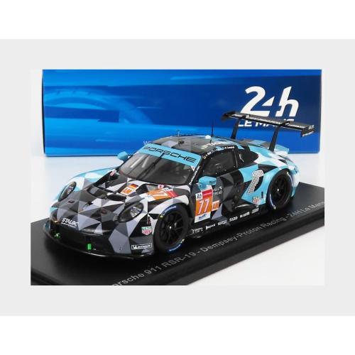 1:43 SPARK Porsche 911 991-2 4.2L Rsr-19 Team Dempsey-Proton Racing #77 24H Le Mans 2021 C.Ried J.Evans M.Campbell Light Blue Black Grey S8270