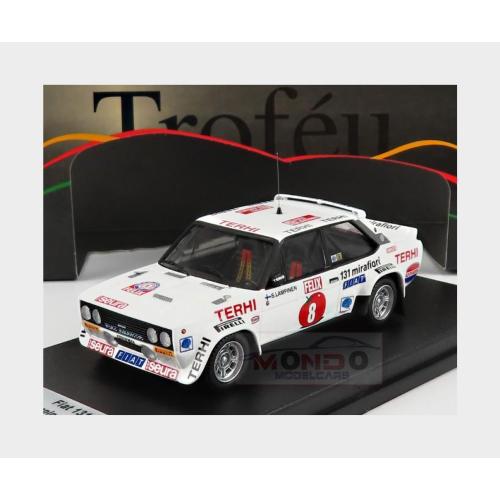 1:43 TROFEU Fiat 131 Abarth #8 Rally 1000 Lakes 1978 S.Lampinen J.Markkanen White TRRFi20