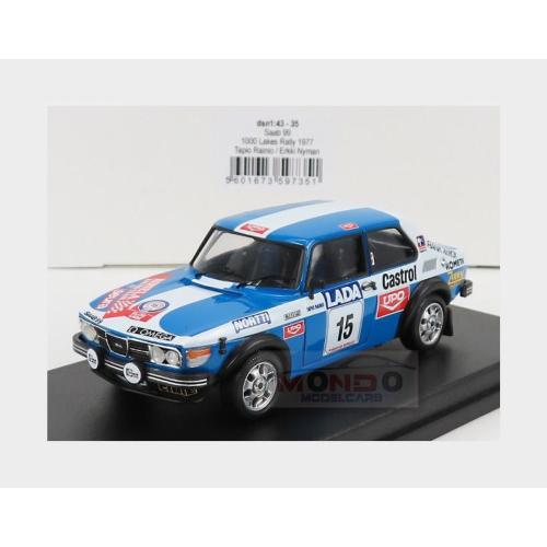 1:43 TROFEU Saab 99 Team Konela Racing #15 Rally 1000 Lakes 1977 T.Rainio E.Nyman Blue White TRDSN35