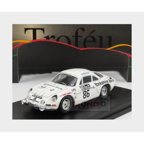 1:43 TROFEU Renault Alpine A110 #86 Rally Rac Lombard 1972 J.Robinson D.Rodgers White TRRUK75