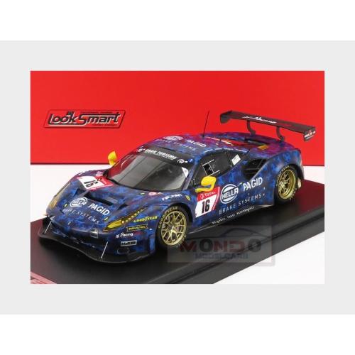 1:43 LOOKSMART Ferrari 488 Gt3 Hella Pagid Racing One Team #16 24H Nurburgring 2020 Christin Kohlhaas Stephan Köhler Nikolaj Rovigue Jules Szymkowiak Blue Met LSRC081