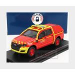 1:43 ALARME Ford Usa Ranger Pick-Up Closed Double Cabine Bmpm Marins Pompiers 2011 Red Yellow ALARME0065