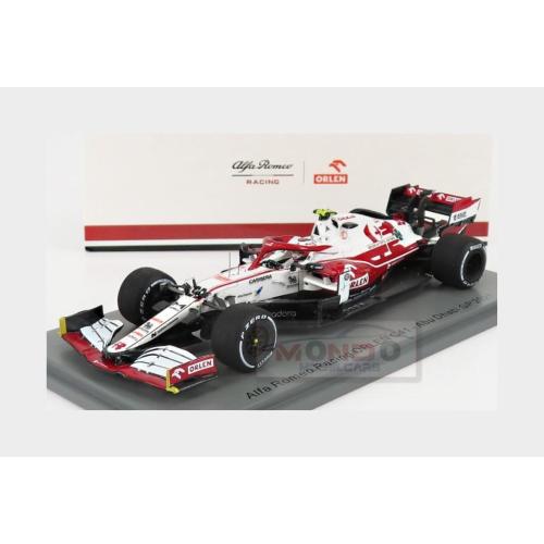 1:43 SPARK Alfa Romeo F1 C41 Team Orlen Racing #99 Abu Dhabi Gp 2021 Antonio Giovinazzi White Red Met S7857