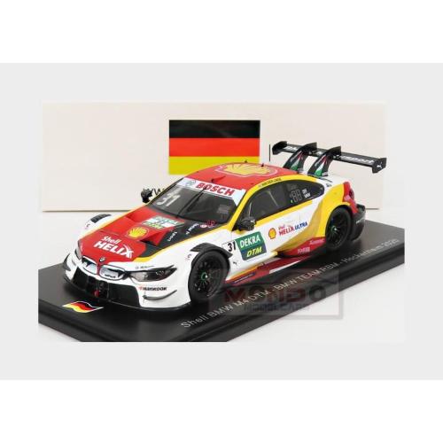 1:43 SPARK Bmw 4-Series M4 Shell Team Rbm #31 Hockenheim Dtm 2020 S.Van Der Linde White Red Yellow SG666