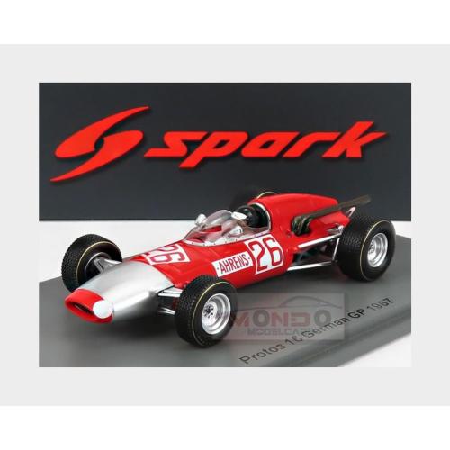 1:43 SPARK Protos F1 16 #26 German Gp 1967 K.Ahrens Red Silver S7566
