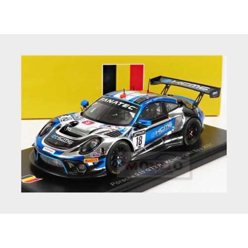 1:43 SPARK Porsche 911 991 Gt3 R Team Kcmg Racing #18 24H Spa 2021 E.Liberati A.Imperatori J.Burdon Blue Black White SB440