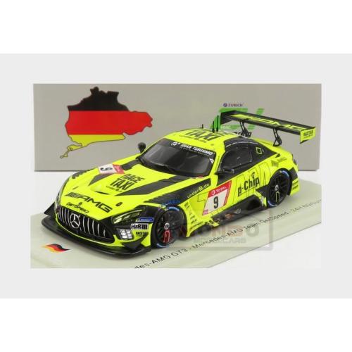 1:43 SPARK Mercedes Benz Gt Amg Gt3 Team Getspeed Performance #9 24H Nurburgring 2020 F.Schiller M.Gotz M.Buhk R.Marciello Yellow Black  SG706