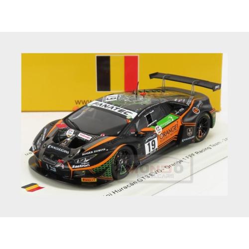 1:43 SPARK Lamborghini Huracan Gt3 Evo Team Orange 1 Fff Racing #19 24H Spa 2021 B.Baguette H.Hamaguchi S.Costantini P.Keen Black White Orange SB472