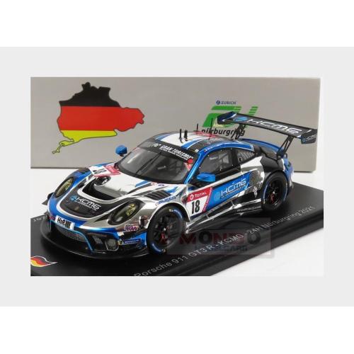 1:43 SPARK Porsche 911 991-2 Gt3 R Team Kcmg #18 24H Nurburgring 2021 A.Imperatori J.Burdon E.Liberati M.Holzer Blue Black SG775