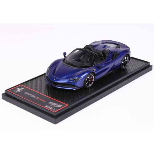 1:43 BBR Ferrari Sf90 Stradale Hybrid Spider 1000Hp Open Roof 2020 Blu Elettrico Metall Blue Met BBRC244B