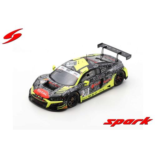 1:43 SPARK Audi R8 Lms Gt3 Team Audi Sport Hrt #30 24H Spa 2020 D.Marschall F.Habsburg M.Vaxiviere Black Yellow Red   SB380