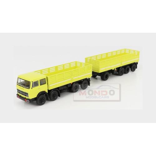 1:87 BREKINA PLAST Fiat 691 Truck Millepiedi 4-Assi 1961 Yellow BRE58532
