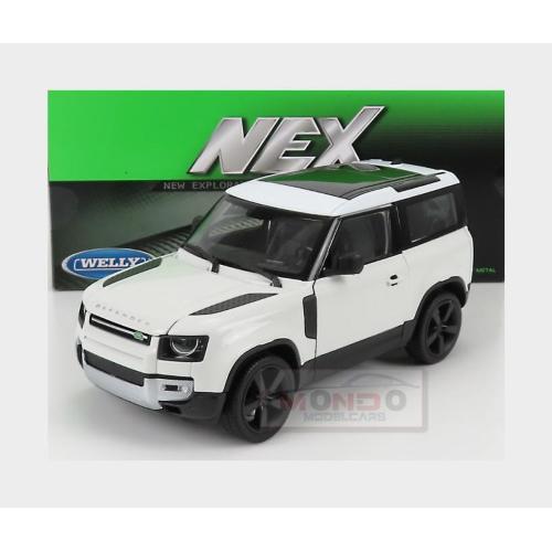 1:24 WELLY Land Rover New Defender 90 2020 White Black WE24110CR