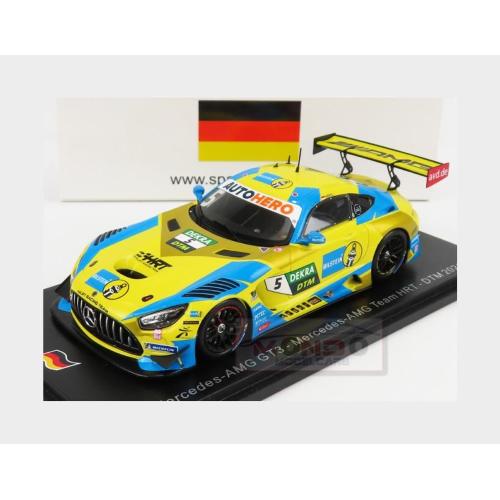 1:43 SPARK Mercedes Benz Amg Gt3 Evo Team Hrt #5 Dtm Season 2021 V.Abril Yellow Light Blue SG791
