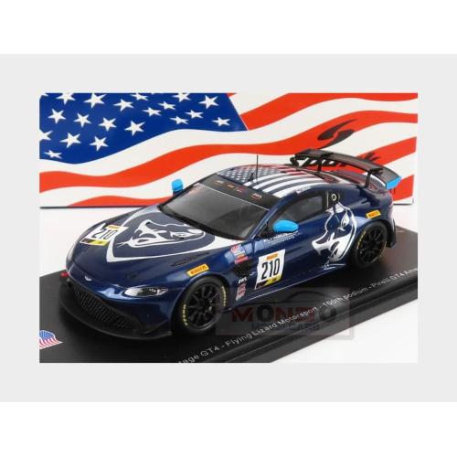 1:43 SPARK Aston Martin Vantage Gt4 Team Flying Lizard Motorsport #210 100Th Podium Pirelli Gt4 Austin 2020 M.Dinan Black US106