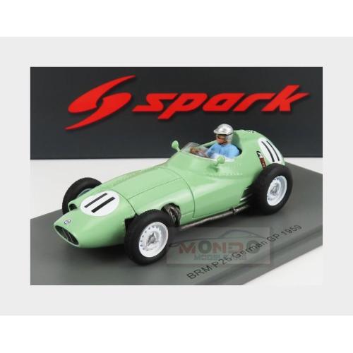 1:43 SPARK Brm F1 P25 #11 German Gp 1959 H.Herrmann Light Green S5726