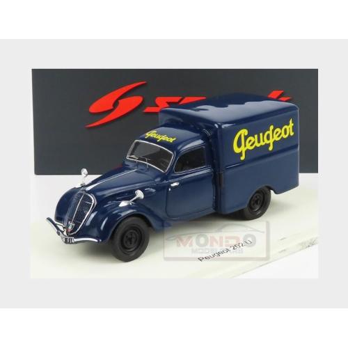 1:43 SPARK Peugeot 202U Van Peugeot Service 1948 Blue Yellow S7829