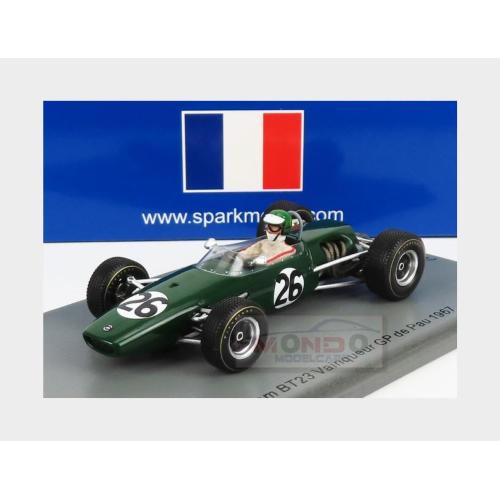 1:43 SPARK Brabham F1 Bt23 #26 Winner De Pau Gp 1967 J.Rindt Green SF250