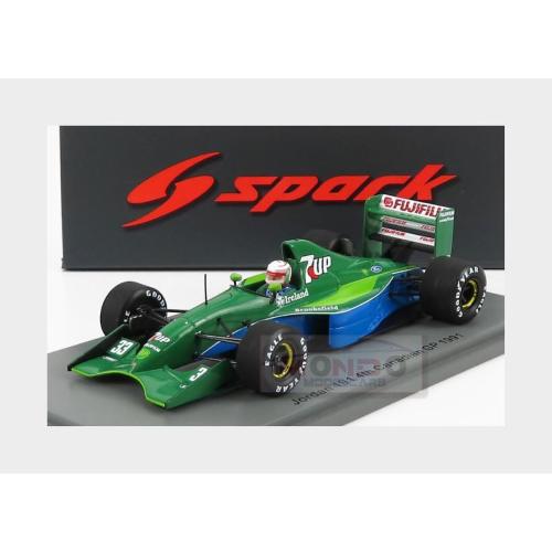1:43 SPARK Jordan F1 191 #33 Canadian Gp 1991 A.De Cesaris Green Blue S8078