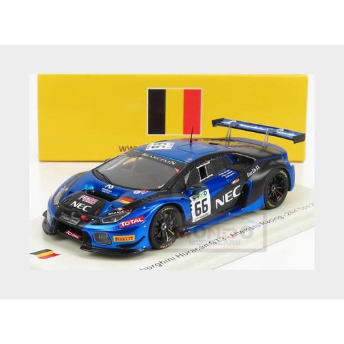 1:43 SPARK Lamborghini Huracan Gt3 Team Attempto Racing #66 24H Spa 2017 M.Grenier M.Van Splunteren J.Van Lagen Blue Black SB299