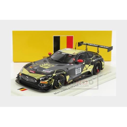 1:43 SPARK Mercedes Benz Gt Amg Gt3 Team Jp Motorsport #111 24H Spa 2020 P.Krupinski J.Liebhauser M.Lauda C.Klien Grey Yellow SB408