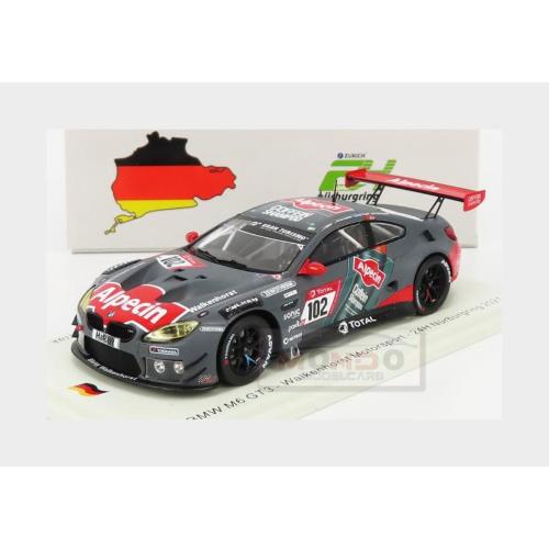 1:43 SPARK Bmw 6-Series M6 Gt3 Team Walkenhorst Motorsport #102 24H Nurburgring 2021 J.Muller M.Von Bohlen S.M.Trogen J.K.Giermaziak Black Silver Red SG760