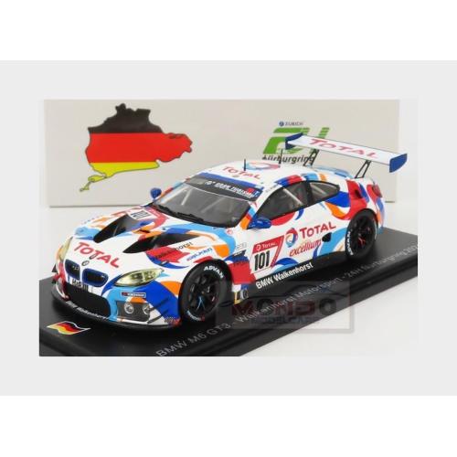 1:43 SPARK Bmw 6-Series M6 Gt3 Team Walkenhorst Motorsport #101 24H Nurburgring 2021 C.Krognes D.Pittard B.Tuck White Red Blue SG761
