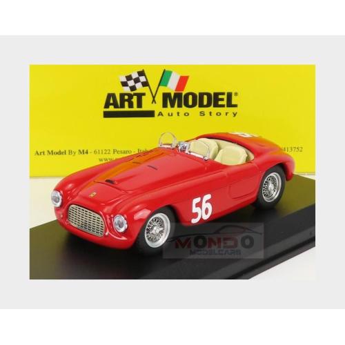1:43 ART MODEL Ferrari 166Mm Barchetta Spider #56 Winner Vermicino Rocca Di Papa 1949 G.Marzotto Red ART438