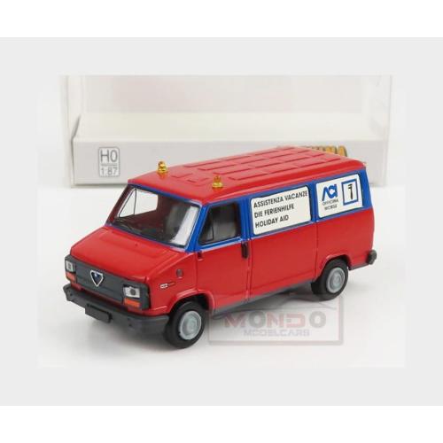 1:87 BREKINA PLAST Alfa Romeo Ar6 Van Aci Assistenza Vacanze 1981 Red Blue BRE34919