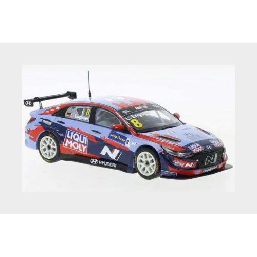 1:43 IXO Hyundai Elantra #Tcr Team Liqui Moly #8 Wtcr Germany 2021 L.Engstler Light Blue Red GTM156B